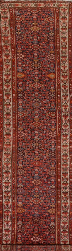 Vegetable Dye Pre-1900 Antique Malayer Persian Runner Rug 3X17: Title:Vegetable Dye Pre-1900 Antique Malayer Persian Runner Rug 3X17Origin:A Beautiful Genuine Iran ( Persia ) Malayer (100% Vegetable Dye) rug is Hand Knotted by skillful weavers in Iran ( Persia )