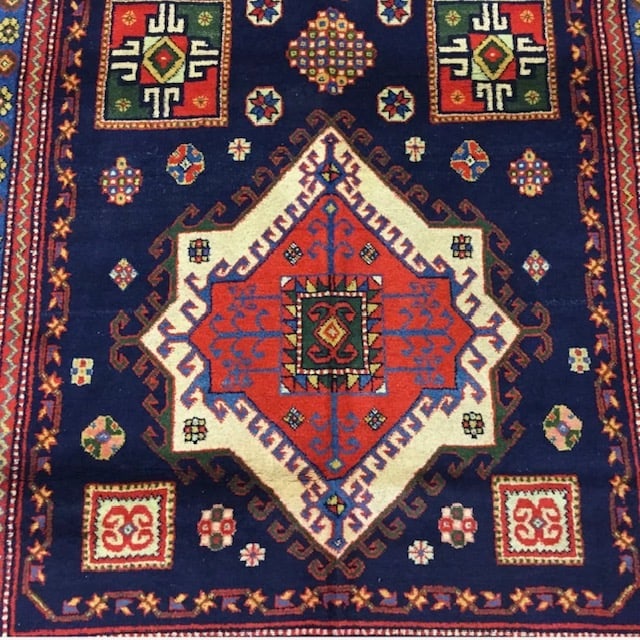 Vintage Persian Kerman Rug-531`9 - 3