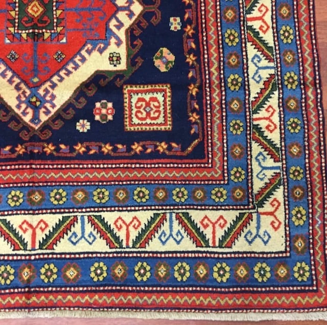 Vintage Persian Kerman Rug-531`9 - 4