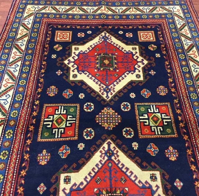 Vintage Persian Kerman Rug-531`9 - 5