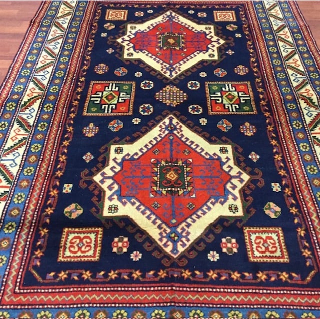 Vintage Persian Kerman Rug-531`9 - 6