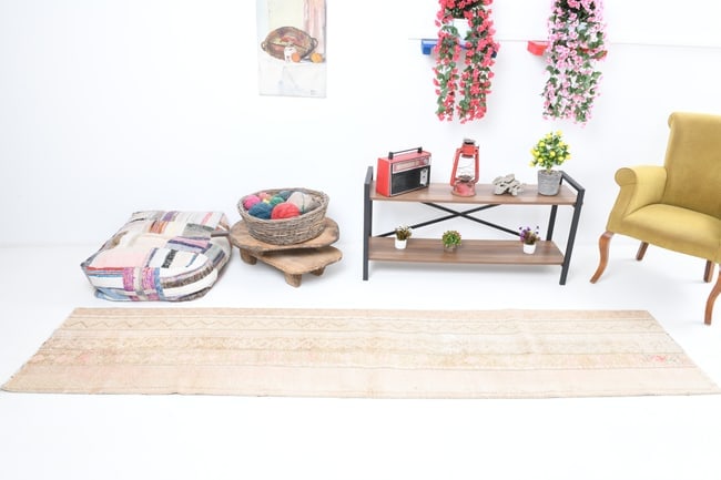 6'11'' X 9'11'' Handmade Vintage Wool Patchwork Rug - 596 - 2