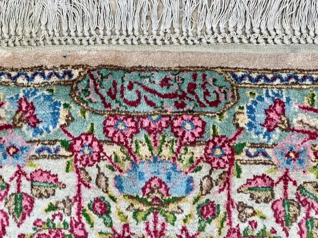 Persian Kerman Hand Knotted Semi-Antique Oriental Rug 9'9" X 12'3" - 7