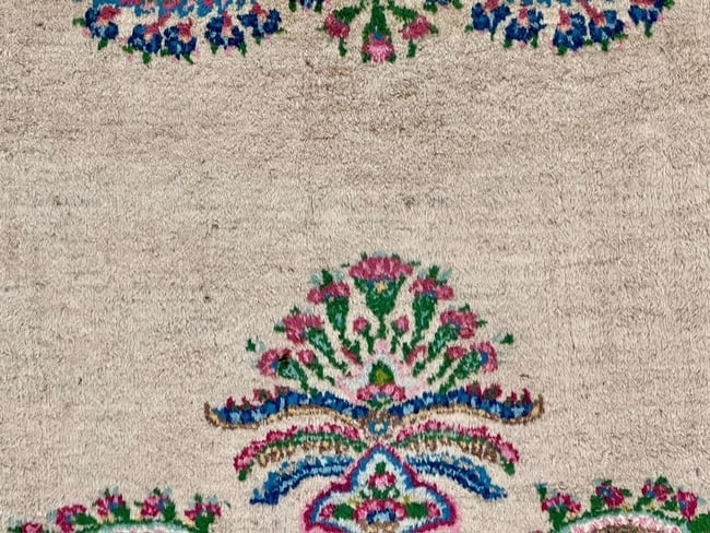 Persian Kerman Hand Knotted Semi-Antique Oriental Rug 9'9" X 12'3" - 8