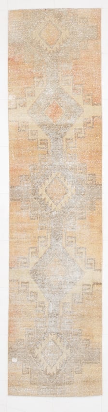 2'7'' X 10'11'' Handmade Vintage Wool Rug - 23533 (1 of 19)