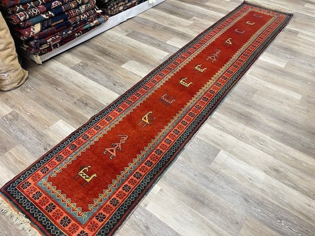 Vintage Tribal Turkish Runner - 7
