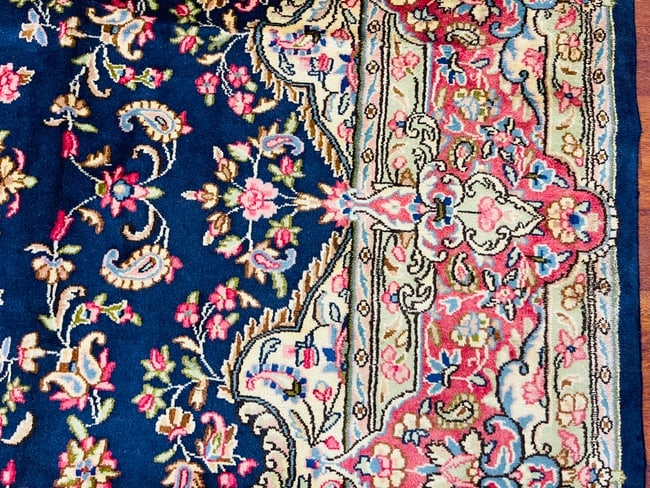 Antique Persian kerman Rug-1795 - 5