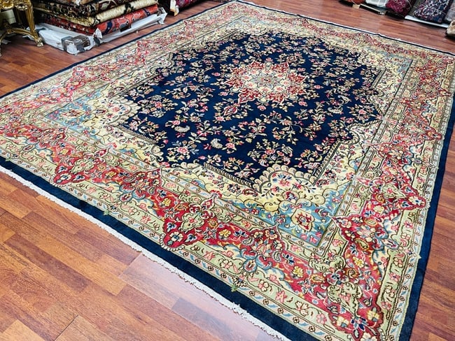 Antique Persian kerman Rug-1795 - 7