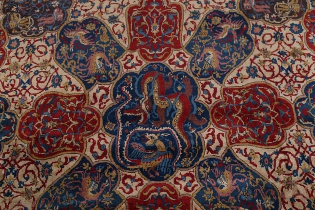 Antique Vegetable Dye 12X20 Agra Taj-Mahal Oriental Area Rug - 13