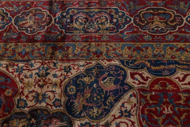 Antique Vegetable Dye 12X20 Agra Taj-Mahal Oriental Area Rug - 14