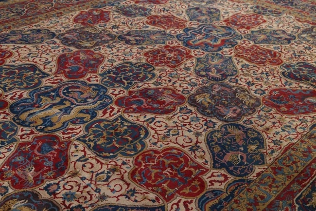 Antique Vegetable Dye 12X20 Agra Taj-Mahal Oriental Area Rug - 20