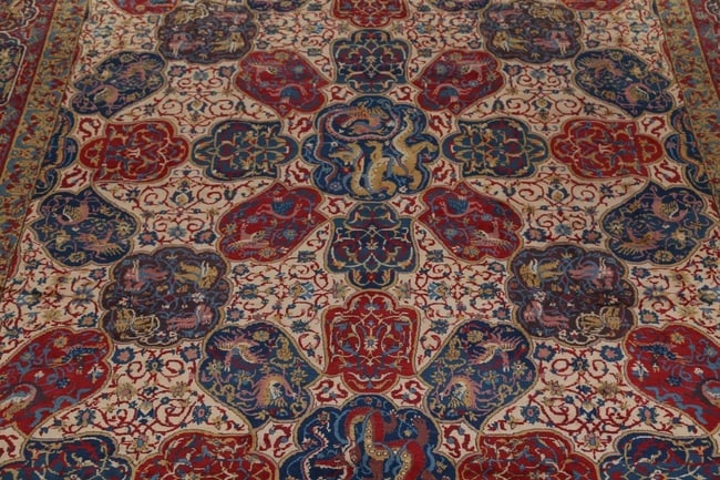 Antique Vegetable Dye 12X20 Agra Taj-Mahal Oriental Area Rug - 4