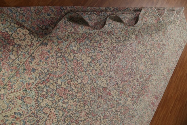 Antique Floral Kerman Persian Area Rug 9X12 - 18