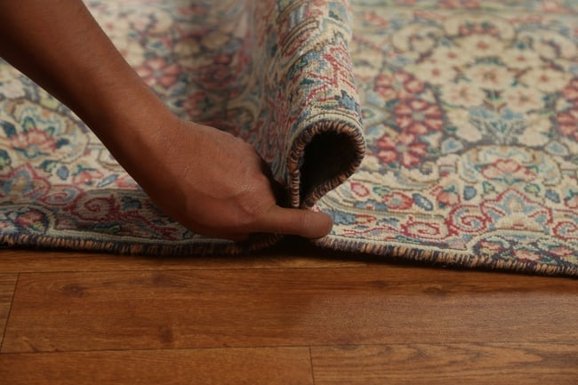 Antique Floral Kerman Persian Area Rug 9X12 - 19