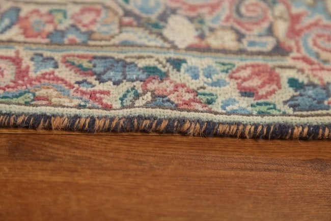 Antique Floral Kerman Persian Area Rug 9X12 - 20