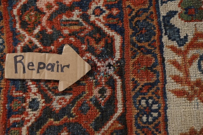 Pre-1900 Antique Vegetable Dye Mahal Persian Area Rug 8X12 - 12