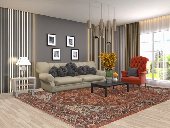 Pre-1900 Antique Vegetable Dye Mahal Persian Area Rug 8X12 - 2