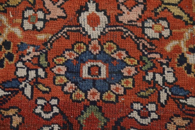 Pre-1900 Antique Vegetable Dye Mahal Persian Area Rug 8X12 - 9