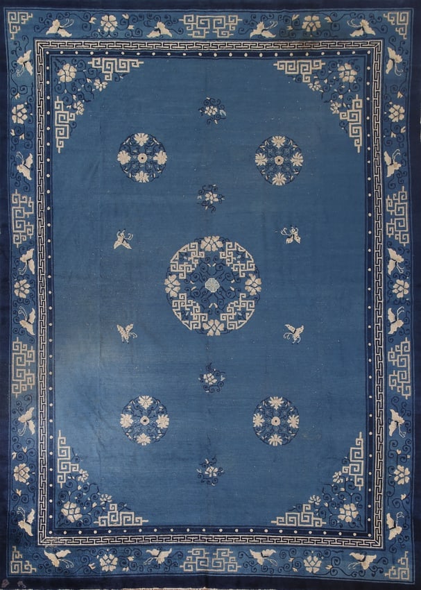 Antique Vegetable Dye Peking Living Room Area Rug 9X12: Title:Antique Vegetable Dye Peking Living Room Area Rug 9X12 Origin:A Beautiful Genuine China Peking rug is Hand Knotted by skillful weavers in China with
