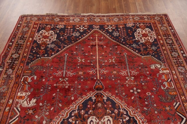 Vegetable Dye Antique Abadeh Persian Area Rug 5X8 - 14
