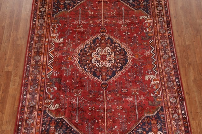 Vegetable Dye Antique Abadeh Persian Area Rug 5X8 - 4