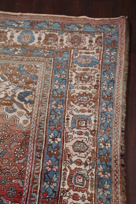 Antique Persian Bidjar Area Rug 7X11 - 12
