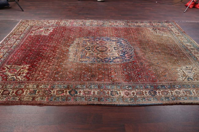 Antique Persian Bidjar Area Rug 7X11 - 13
