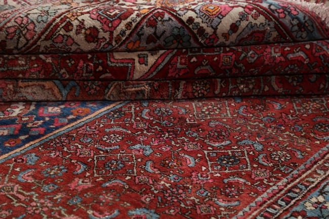 Antique Persian Bidjar Area Rug 7X11 - 18