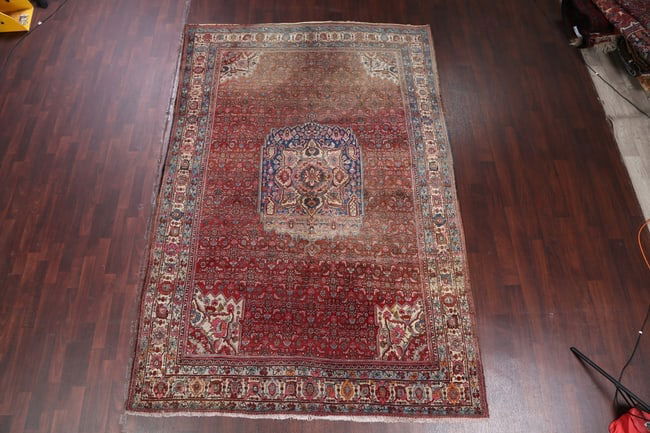 Antique Persian Bidjar Area Rug 7X11 - 2