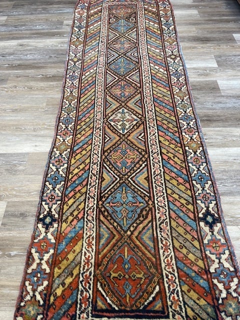 Antique Persian Northwest Runner-394 - 3