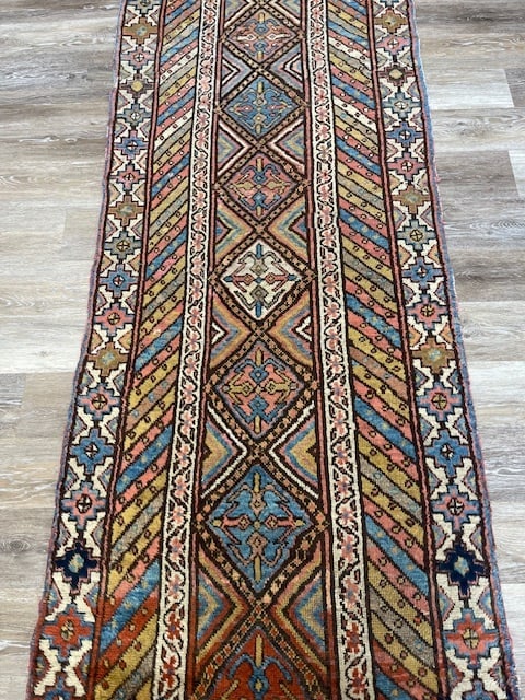 Antique Persian Northwest Runner-394 - 6