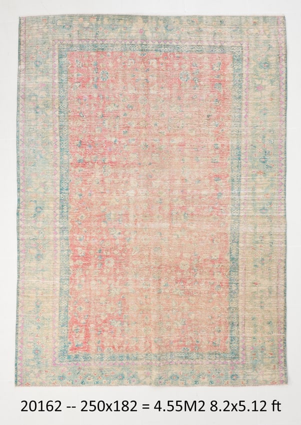 5'11'' X 8'2'' Handmade Vintage Wool Rug - 20162 (1 of 19)