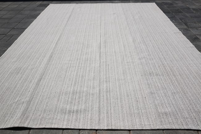 7'0'' X 10'0'' Handmade Vintage Wool Patchwork Rug - 431 - 2