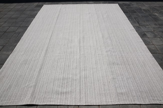 7'0'' X 10'0'' Handmade Vintage Wool Patchwork Rug - 431 - 3