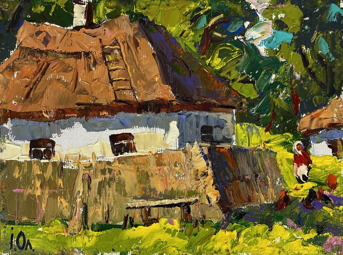 Oil painting Summer in the Village Oleksiy Ivanyuk - 3