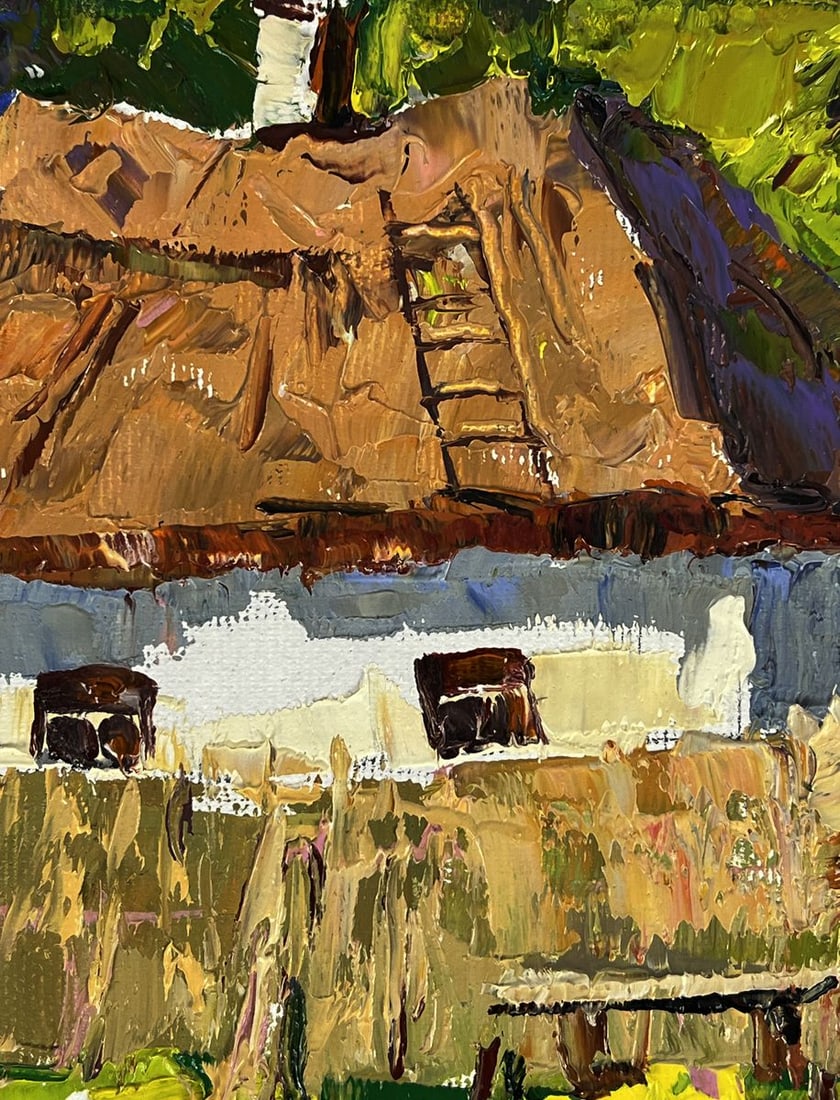 Oil painting Summer in the Village Oleksiy Ivanyuk - 4