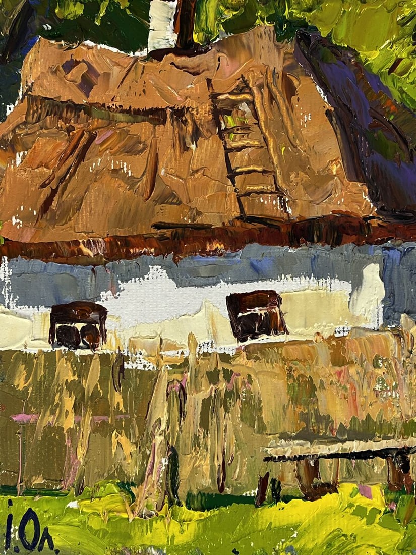 Oil painting Summer in the Village Oleksiy Ivanyuk - 5