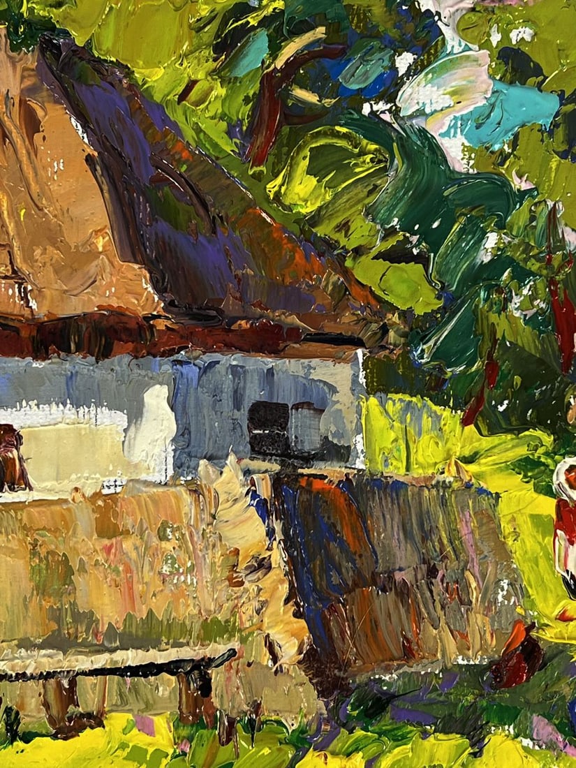 Oil painting Summer in the Village Oleksiy Ivanyuk - 9