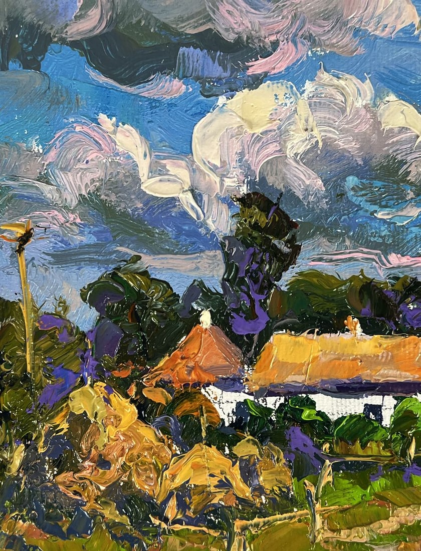 Oil painting Summer village streets Oksana Ivanyuk - 4