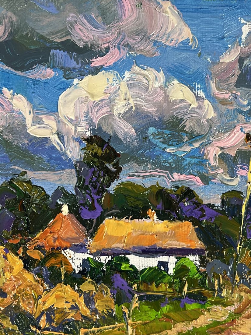 Oil painting Summer village streets Oksana Ivanyuk - 5