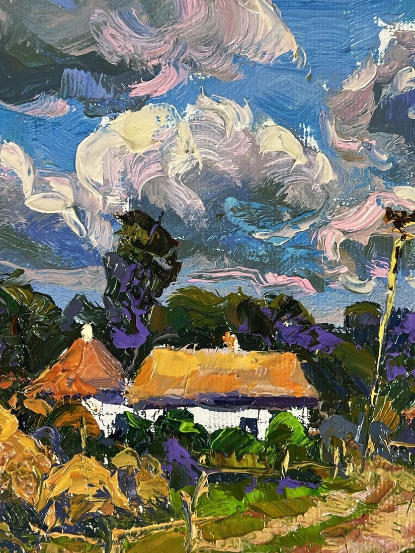 Oil painting Summer village streets Oksana Ivanyuk - 6