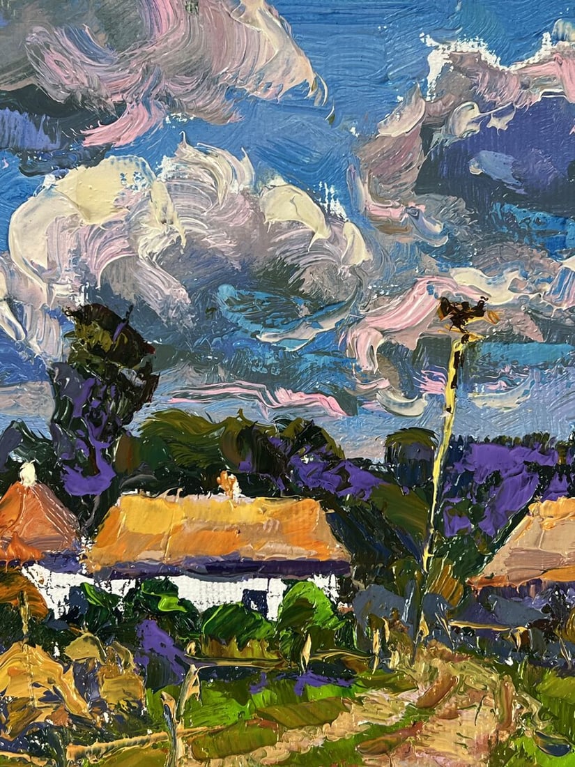 Oil painting Summer village streets Oksana Ivanyuk - 7