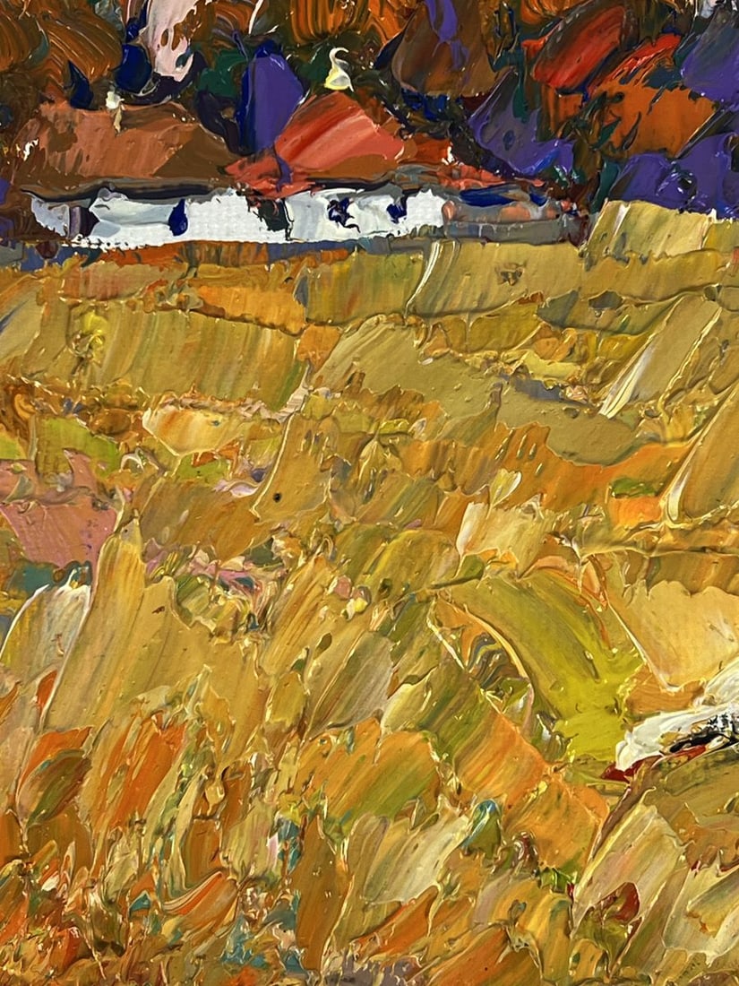 Oil painting Autumn Trail in the Village Oksana Ivanyuk - 5