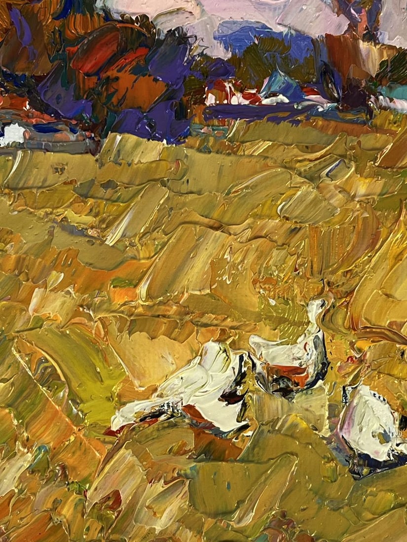 Oil painting Autumn Trail in the Village Oksana Ivanyuk - 7