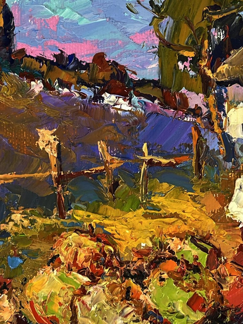 Oil painting Pumpkins in the garden Oksana Ivanyuk - 7