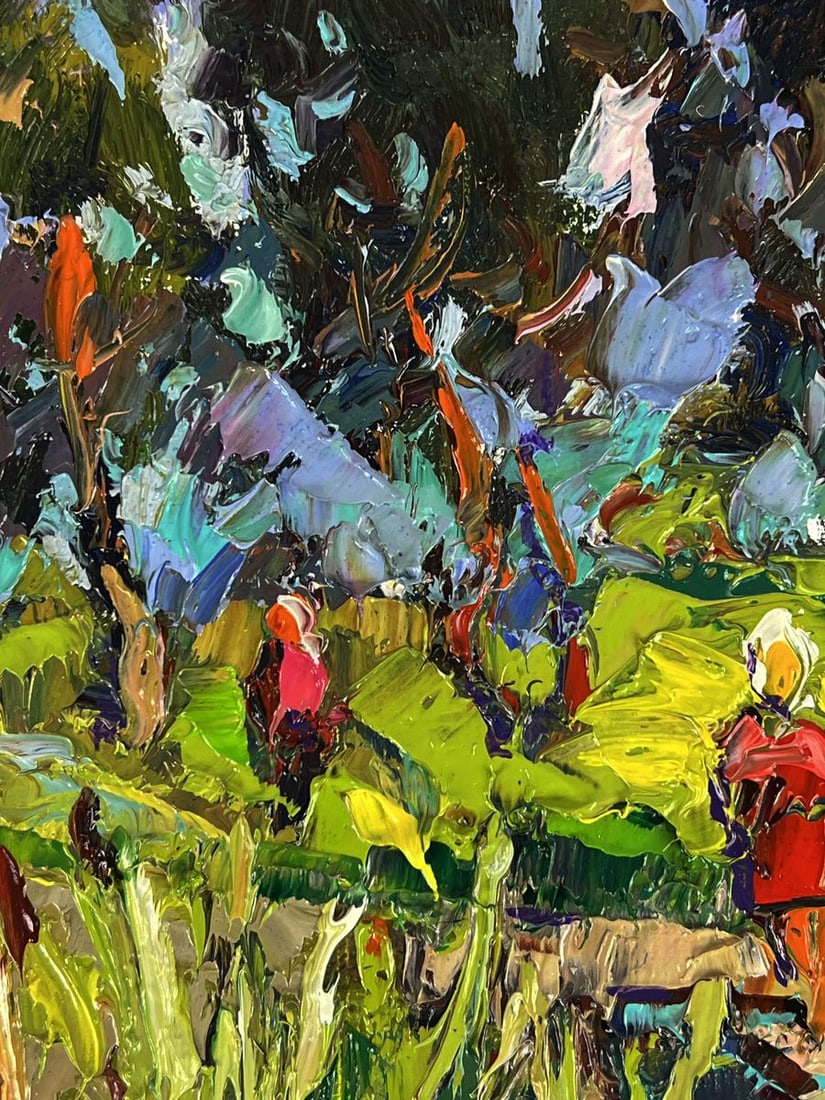 Oil painting Walking along a wooden path Oksana Ivanyuk - 4