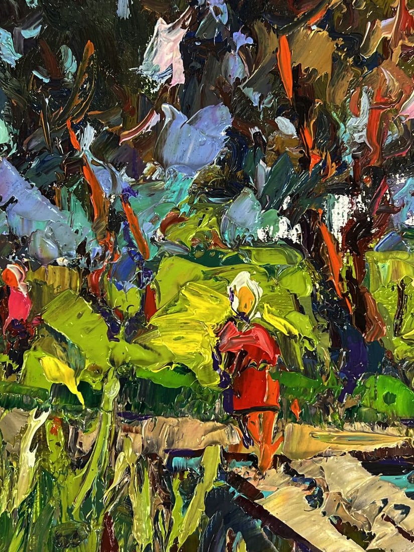 Oil painting Walking along a wooden path Oksana Ivanyuk - 7
