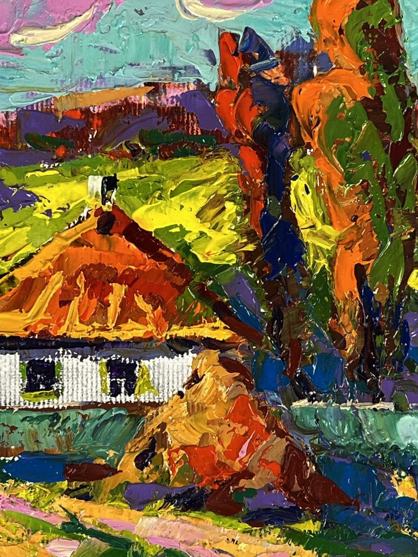 Oil painting A path near the village Oksana Ivanyuk - 10