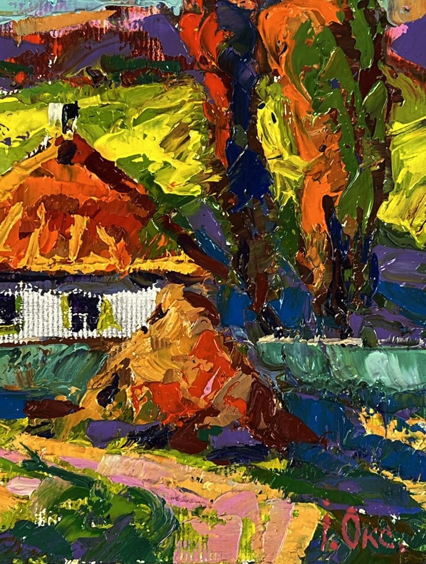 Oil painting A path near the village Oksana Ivanyuk - 11