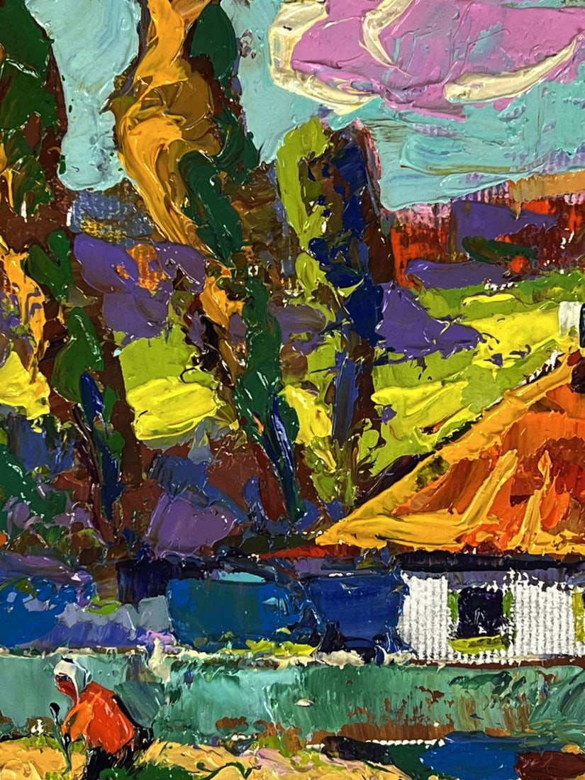 Oil painting A path near the village Oksana Ivanyuk - 4